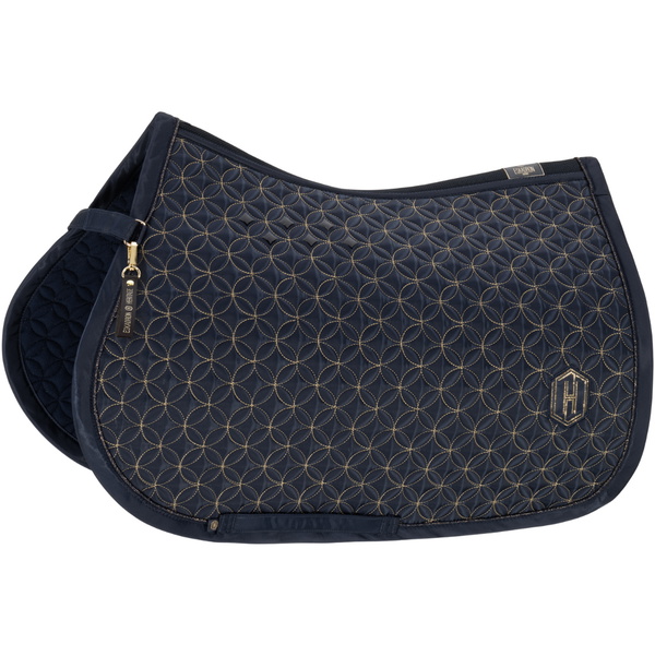 2025 Eskadron Heritage Highgloss Contrast Saddle Cloth 215958 544 380 - Navy